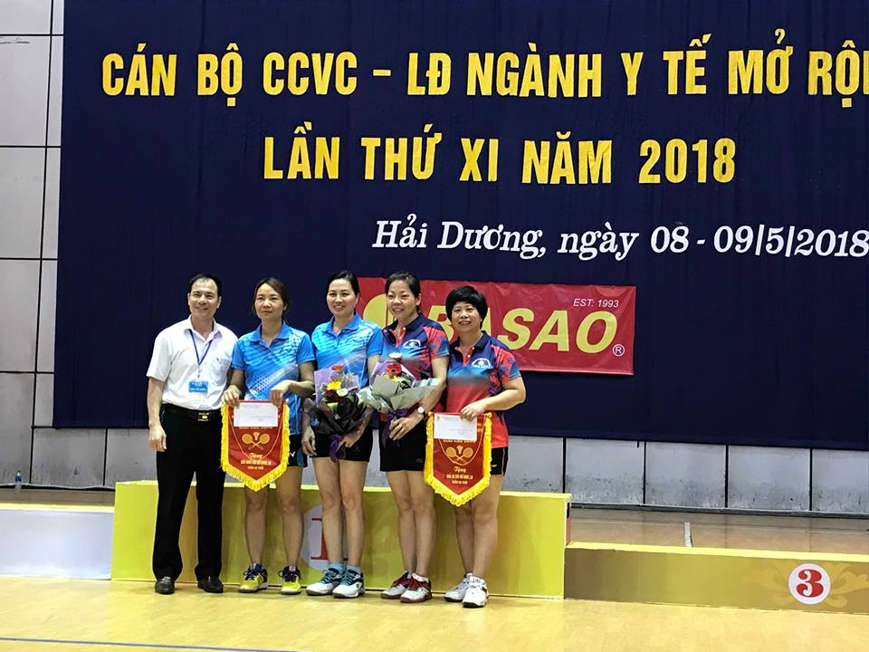 BVĐK GIa Lộc tham gia giải cầu lông-bóng bàn ngành y tế mở rộng 2018