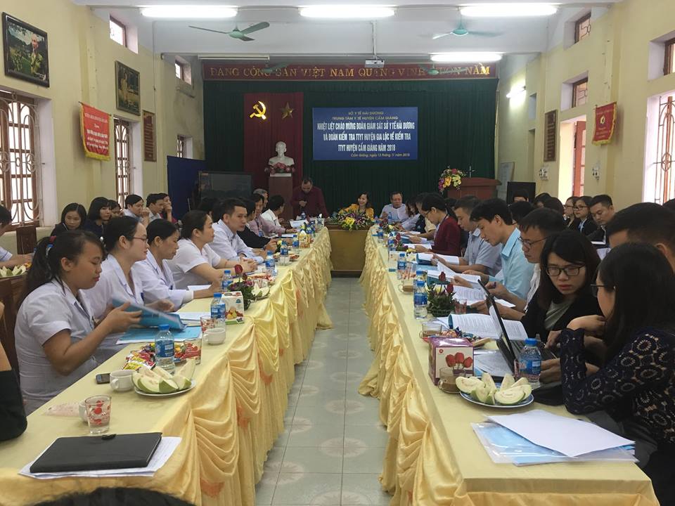 TTYT huyện Gia Lộc tiến hành kiểm tra, đánh giá cuối năm.